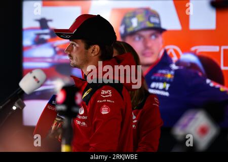 Zandvoort, Mezzolombardo, Paesi Bassi. 24 agosto 2023. CHARLES LECLERC di Monaco e Scuderia Ferrari è visto durante i preparativi del Gran Premio d'Olanda di Formula 1 FIA 2023 sul circuito Zandvoort di Zandvoort, nei Paesi Bassi. (Immagine di credito: © Daisy Facinelli/ZUMA Press Wire) SOLO USO EDITORIALE! Non per USO commerciale! Foto Stock