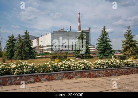 Nuclear Reactors of Chernobyl Nuclear Power Plant - Chernobyl Exclusion Zone, Ukraine Stock Photo