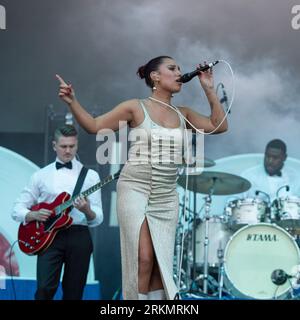 Raye si esibisce al Victorious Festival 2023 a Portsmouth, Hampshire, Regno Unito, 25 agosto 2023 Foto Stock