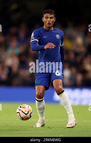 Londra, Regno Unito. 25 agosto 2023. 25 agosto 2023; Stamford Bridge, Chelsea, Londra, Inghilterra: Premier League Football, Chelsea vs Luton Town; Thiago Silva of Chelsea Credit: Action Plus Sports Images/Alamy Live News Foto Stock