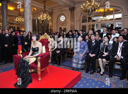 Bildnummer: 58004904  Datum: 18.05.2012  Copyright: imago/Xinhua (120519) -- CANNES, May 19, 2012 (Xinhua) -- Thai Princess Ubol Ratana (F) attends the Thailand Film Night aiming to promote its film industry during the 65th international film festival, in Cannes, southern France, May 18, 2012. (Xinhua/Ye Pingfan) (srb) FRANCE-CANNES-FILM FESTIVAL-THAILAND-PRINCESS PUBLICATIONxNOTxINxCHN People Kultur Entertainment Film Filmfestival Filmfestspiele 65 xda x0x premiumd 2012 quer      58004904 Date 18 05 2012 Copyright Imago XINHUA  Cannes May 19 2012 XINHUA Thai Princess  Ratana F Attends The Tha Stock Photo