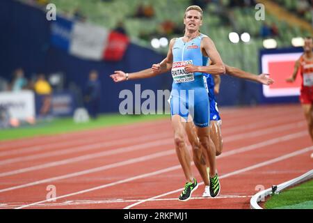 Topi Raitanen (Finlandia). Medaglia d'oro, 3000 m. SteepleChase finale. Campionati europei di Monaco 2022 Foto Stock