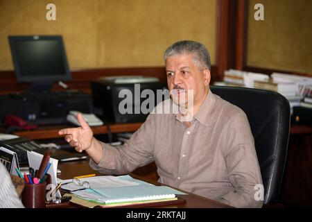 Bildnummer: 58424127 Datum: 03.09.2012 Copyright: imago/Xinhua (120904) -- ALGERI, 4 settembre 2012 (Xinhua) -- la foto del file non datato mostra Abdelmalek Sellal, che è stato nominato nuovo primo ministro dell'Algeria il 3 settembre 2012. Lunedì il Presidente algerino AbdelazizxBouteflika ha nominato primo ministro AbdelmalekxSellal, ex ministro delle risorse idriche, per succedere ad AhmedxOuyahia, secondo una dichiarazione rivelata dal Presidente in carica del Consiglio. (Xinhua/Mohamed Kadri) (nxl) ALGERIA-ALGERI-NEW PM-FILE PUBLICATIONxNOTxINxCHN People Politik xas x1x 2012 quer 58424127 Data 03 09 2012 Copyright Imago XI Foto Stock