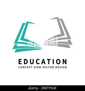 Education logo icon vector template. Illustrazione Vettoriale