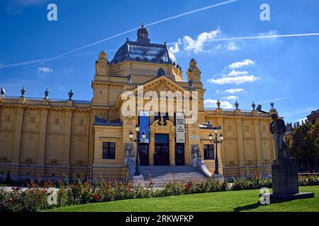 Il Padiglione d'Arte nella città bassa di Zagabria - Croazia Foto Stock