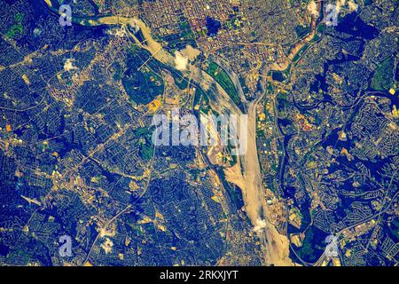 Washington DC, USA. Miglioramento digitale di un'immagine da parte della NASA. Foto Stock