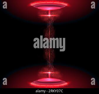 design dello schermo dell'interfaccia. Stile astratto su sfondo blu. Sfondo vettore astratto. Tecnologia astratta comunicazione design innovazione concetto ba Illustrazione Vettoriale