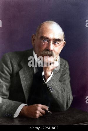 Rudyard Kipling. Inizio del XX secolo. Fotografo: Elliott & Fry Foto Stock