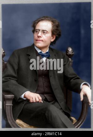 Gustav Mahler (1860 – 1911) è stato un . Come compositore ha agito come un Foto Stock