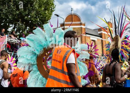 Notting Hill Carnival 2022, il Two Days Annual Caribbean Festival che si svolge a West London. Foto Stock