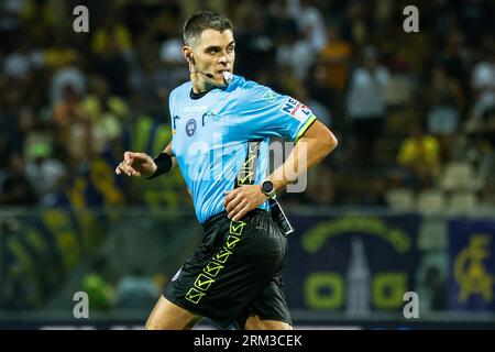 Modena, Italia. 26 agosto 2023. L'arbitro Simone Sozza durante il Modena FC vs Ascoli calcio, partita di serie B a Modena, Italia, agosto 26 2023 crediti: Agenzia fotografica indipendente/Alamy Live News Foto Stock