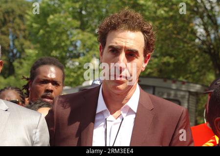 Washington, DC, USA. 26 Aug 2023. Actor/comedian Sacha Baron Cohen participates in the 60th anniversary of the March on Washington at the Lincoln Memorial. Credit: Philip Yabut/Alamy Live News Stock Photo