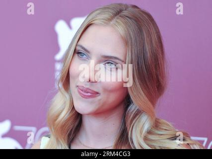 Bildnummer: 60430640  Datum: 03.09.2013  Copyright: imago/Xinhua (130903) -- VENICE, Sept. 3, 2013 (Xinhua) -- Scarlett Johansson, actress of the film Under The Skin , poses for photos at the photocall during the 70th Venice Film Festival, in Lido of Venice, Italy, on Sept. 3, 2013. (Xinhua/Yan Ting) ITALY-VENICE-FILM-FESTIVAL-UNDER THE SKIN PUBLICATIONxNOTxINxCHN Kultur Entertainment People Film 70 Internationale Filmfestspiele Venedig Porträt x0x xkg 2013 quer premiumd      60430640 Date 03 09 2013 Copyright Imago XINHUA  Venice Sept 3 2013 XINHUA Scarlett Johansson actress of The Film Under Stock Photo