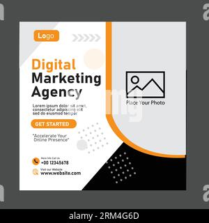 creazione di modelli di social media per agenzie di marketing digitale e esperti Illustrazione Vettoriale