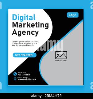 creazione di modelli di social media per agenzie di marketing digitale e esperti Illustrazione Vettoriale