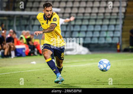 Modena, Italia. 26 agosto 2023. Shady Oukhadda (Modena) durante il Modena FC vs Ascoli calcio, partita di serie B a Modena, Italia, agosto 26 2023 crediti: Agenzia fotografica indipendente/Alamy Live News Foto Stock