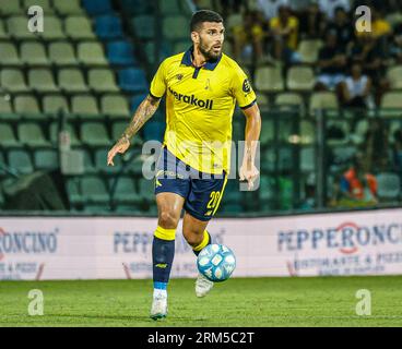 Modena, Italia. 26 agosto 2023. Mario Gargiulo (Modena) durante il Modena FC vs Ascoli calcio, partita di serie B a Modena, Italia, agosto 26 2023 crediti: Agenzia fotografica indipendente/Alamy Live News Foto Stock