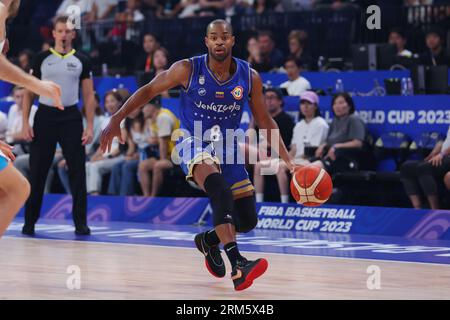 Okinawa Arena, Okinawa, Giappone. 26 agosto 2023. David Cubillan (VEN), 26 AGOSTO 2023 - Basket : FIBA Basketball World Cup 2023 1° turno gruppo F partita tra Slovenia - Venezuela all'Okinawa Arena, Okinawa, Giappone. Crediti: YUTAKA/AFLO SPORT/Alamy Live News Foto Stock