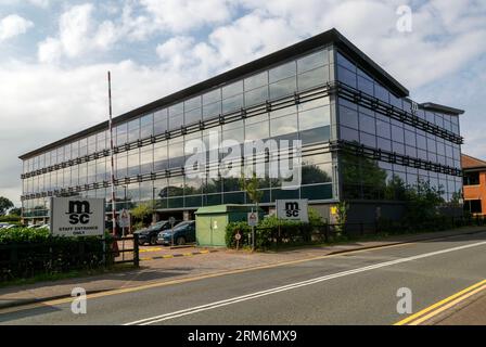 Uffici presso MSC House, Mediterranean Shipping Company, Ransomes Industrial estate, Ipswich, Suffolk, Inghilterra, Regno Unito Foto Stock