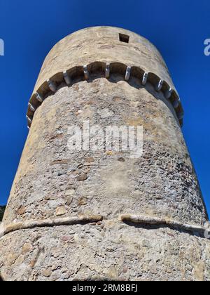 Torre del Saraceno sull'isola del Giglio. Toscana, Italia Foto Stock