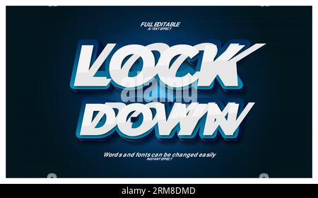 Vector christmas 3d text effec Illustrazione Vettoriale