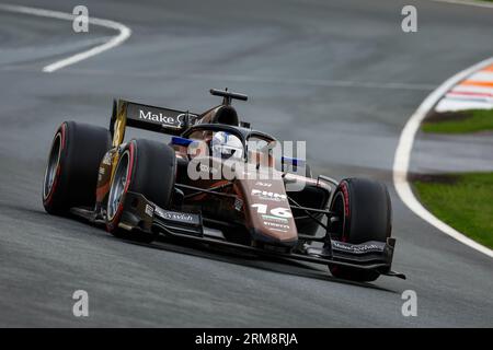 16 NISSANY Roy (isr), PHM Racing by Charouz, Dallara F2, azione durante l'undicesima prova del Campionato FIA di Formula 2 2023 dal 25 al 28 agosto 2023 sul circuito Zandvoort, a Zandvoort, Paesi Bassi Foto Stock