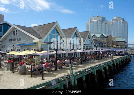 Aggiornamento 2023; lungomare di Halifax; halifax; nuova Scozia; Canada Foto Stock