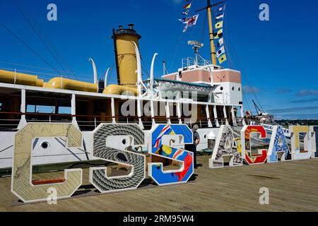 Aggiornamento 2023; lungomare di Halifax; halifax; nuova Scozia; Canada Foto Stock