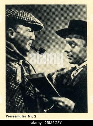 HANS ALBERS e HEINZ RUHMANN in DER MANN DER SHERLOCK HOLMES WAR / L'UOMO CHE ERA SHERLOCK HOLMES 1937 / 1954 regista KARL HARTL sceneggiatura Robert A. Stemmle e Karl Hartl Universum Film (UFA) / Turk (ristampa della Germania occidentale) Foto Stock