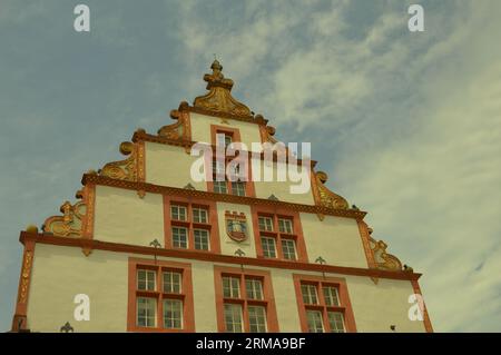 Lo storico municipio di Bad Saluflen, Germania Foto Stock