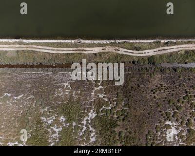 Lago Lesina, Lesina, Puglia (Italia) Foto Stock