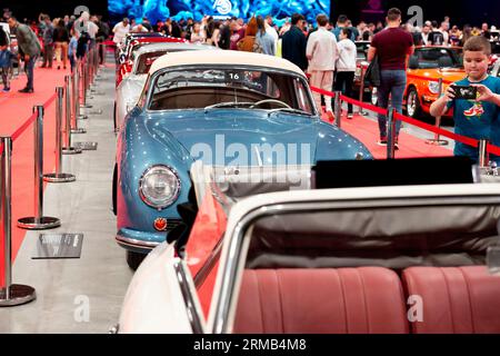 75 anni di Porsche Sports Cars anniversario spettacolo nel giugno 2023 a Sofia, Bulgaria, Europa orientale, Balcani, UE Foto Stock