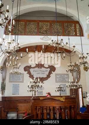 Museo Ebraico di Pitigliano interno della Sinagoga Foto Stock