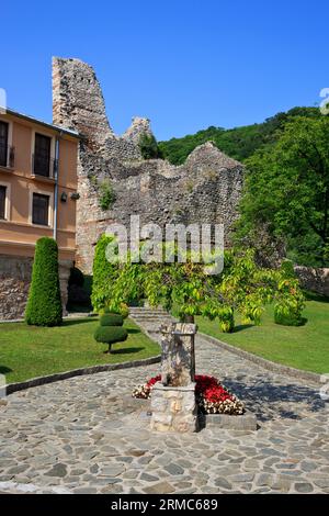 Ruins of the Serbian Orthodox Ravanica Monastery (established in 1375-1377) in Senje, Serbia Stock Photo