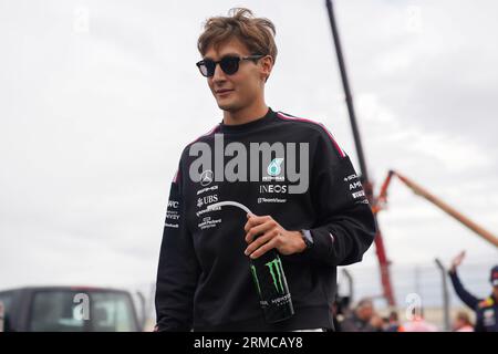 George Russell 63 (GBR), Mercedes W14 durante la FORMULA 1 HEINEKEN DUTCH GRAND PRIX 2023 al CM.com Circuit Zandvoort, Paesi Bassi, il 27 agosto 2023 Foto Stock