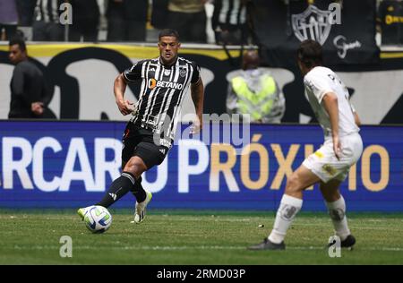 Belo Horizonte, Brasile. 27 agosto 2023. Hulk dell'Atletico Mineiro, durante la partita tra Atletico Mineiro e Santos, per la serie A brasiliana 2023, all'Arena MRV Stadium, a Belo Horizonte il 27 agosto. Foto: Daniel Castelo Branco/DiaEsportivo/Alamy Live News Credit: DiaEsportivo/Alamy Live News Foto Stock