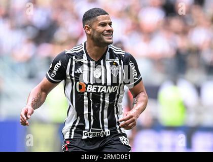 Belo Horizonte, Brasile. 27 agosto 2023. Hulk dell'Atletico Mineiro, durante la partita tra Atletico Mineiro e Santos, per la serie A brasiliana 2023, all'Arena MRV Stadium, a Belo Horizonte il 27 agosto. Foto: Gledston Tavares/DiaEsportivo/Alamy Live News Credit: DiaEsportivo/Alamy Live News Foto Stock