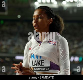Budapest, HUN, 27 agosto 2023 High Jumper Morgan Lake (GBR) in azione durante i Campionati del mondo di atletica leggera 2023 National Athletics Centre Budapest presso il National Athletics Centre Budapest Ungheria il 27 2023 agosto Alamy Live News Foto Stock
