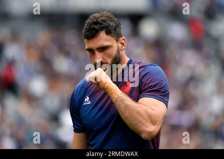 Stade de France, 27 agosto 2023. Julien Mattia/le Pictorium - Nazionale francese contro, Australia. 27 agosto 2023. Francia/Seine-Saint-Denis/Saint-Denis - Charles Ollivon durante la partita preparatoria tra il XV de France e l'Australia allo Stade de France, 27 agosto 2023. Crediti: LE PICTORIUM/Alamy Live News Foto Stock