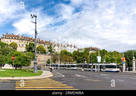 Place de Neuve, Vieille-Ville, Ginevra (Genève) Cantone di Ginevra, Svizzera Foto Stock