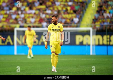 Villareal, Spagna. 27 agosto 2023. Jose Luis Morales del Villarreal CF in azione durante la Liga EA Sport Regular Season Round 3 il 27 agosto 2023 al ceramica Stadium (Villareal, la Liga EA Sport Regular Season Round 3 il 27 agosto 2023). 23/4/33 credito: SIPA USA/Alamy Live News Foto Stock