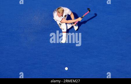 Monchengladbach, Deutschland. 21 agosto 2023. Firo : 08/21/2023 Hockey hockey su campo Euro 2023 uomini CAMPIONATI EUROPEI GERMANIA - Olanda azione singola Tom Grambusch, GER/dpa/Alamy Live News Foto Stock