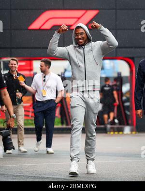 Zandvoort, Paesi Bassi. 24 agosto 2023. Anthony Joshua (GBR), Gran Premio di F1 dei Paesi Bassi sul circuito Zandvoort il 24 agosto 2023 a Zandvoort, Paesi Bassi. (Foto di HIGH TWO) credito: dpa/Alamy Live News Foto Stock