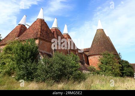 Oast House, Castello di Sissinghurst, vicino a Cranbrook, Kent, Inghilterra, REGNO UNITO Foto Stock