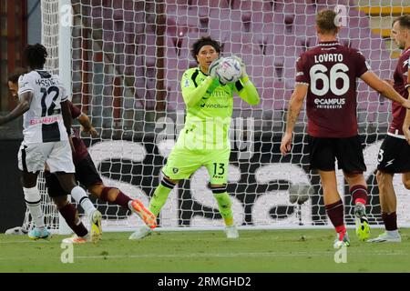 Salerno, Napoli, Italia. 28 agosto 2023. Guillermo Ochoa di Salernitana durante la partita di serie A Salernitana - Udinese, Stadio Arechi Salerno Italia (Credit Image: © Ciro De Luca/ZUMA Press Wire) SOLO USO EDITORIALE! Non per USO commerciale! Foto Stock