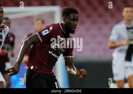 Salerno, Napoli, Italia. 28 agosto 2023. Boulaye dia di Salernitana durante la partita di serie A Salernitana - Udinese, Stadio Arechi Salerno Italia (Credit Image: © Ciro De Luca/ZUMA Press Wire) SOLO USO EDITORIALE! Non per USO commerciale! Foto Stock