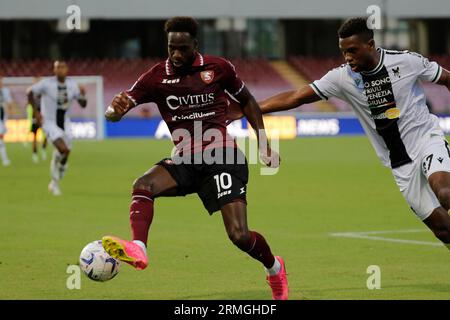 Salerno, Napoli, Italia. 28 agosto 2023. Boulaye dia di Salernitana durante la partita di serie A Salernitana - Udinese, Stadio Arechi Salerno Italia (Credit Image: © Ciro De Luca/ZUMA Press Wire) SOLO USO EDITORIALE! Non per USO commerciale! Foto Stock