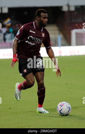 Salerno, Napoli, Italia. 28 agosto 2023. Lassana Coulibaly di Salernitana durante la partita di serie A Salernitana - Udinese, Stadio Arechi Salerno Italia (Credit Image: © Ciro De Luca/ZUMA Press Wire) SOLO USO EDITORIALE! Non per USO commerciale! Foto Stock