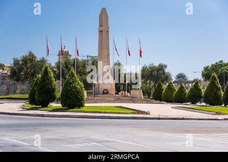 Monumento di guerra a la Valletta, Malta Foto Stock