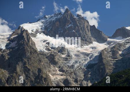 La Meije, Ecrins Massif, Francia. Foto Stock